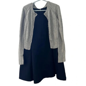 Girls school uniform dress with cardigan. George Size 6